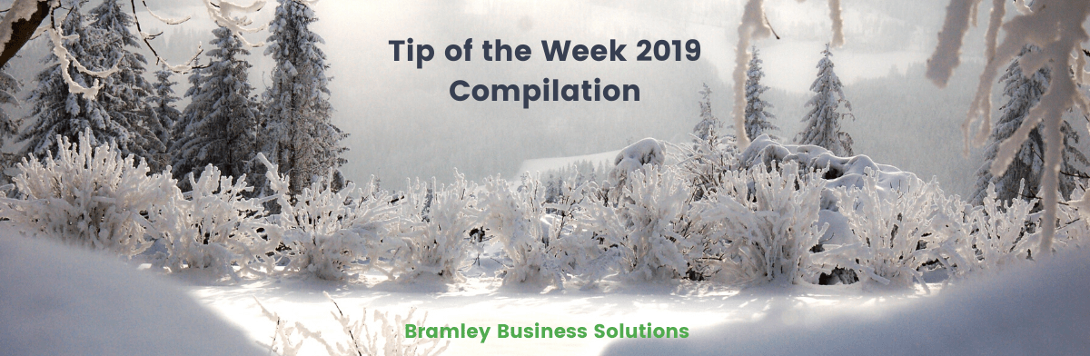 Blog Featured image Tip of the week compilation - snowy scene