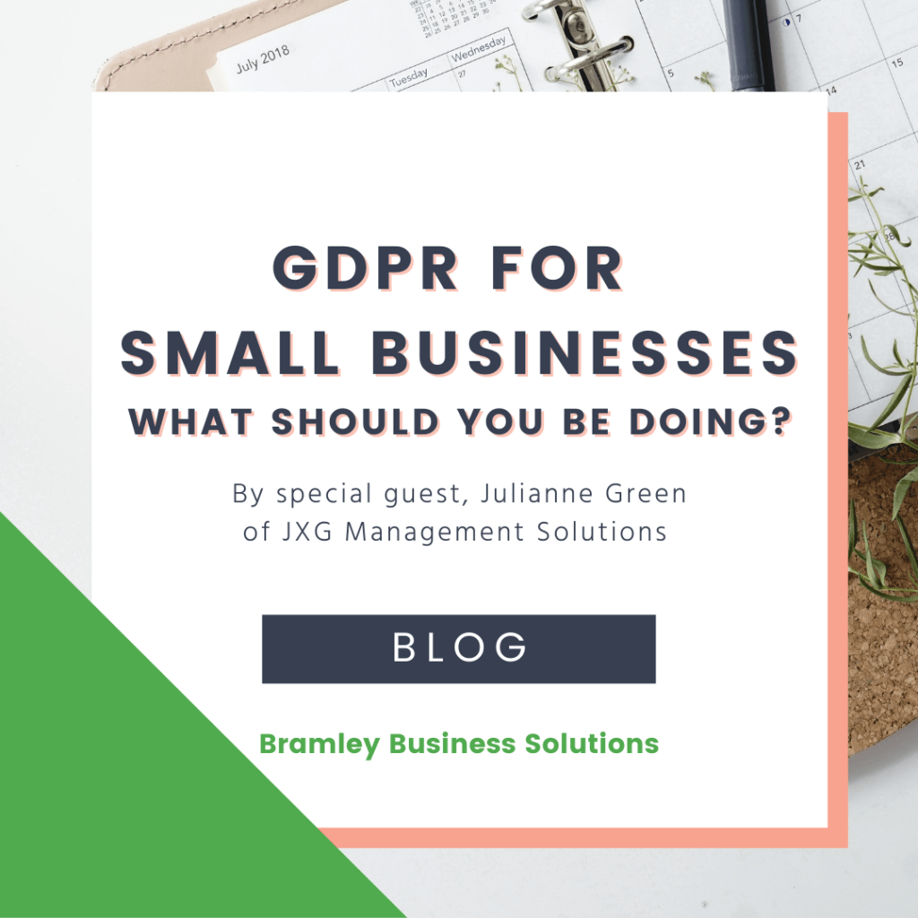 GDPR for small business - image with the title and author