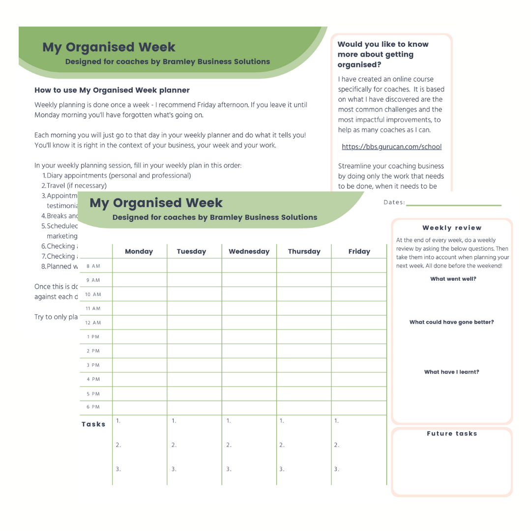 preview pages of the ultimate business checklist